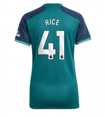 Arsenal Declan Rice #41 Replika Tredjetrøje Dame 2023-24 Kortærmet